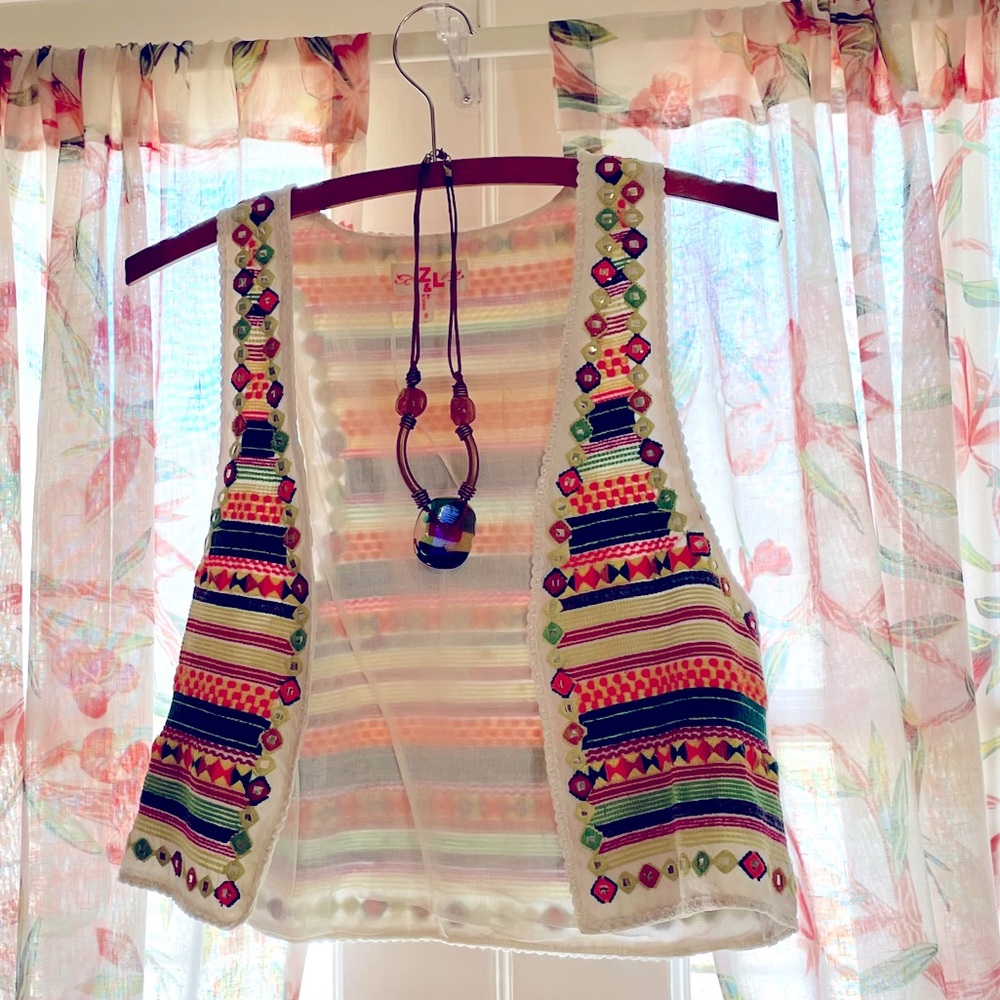 🎉HP BOHO Vest EUC